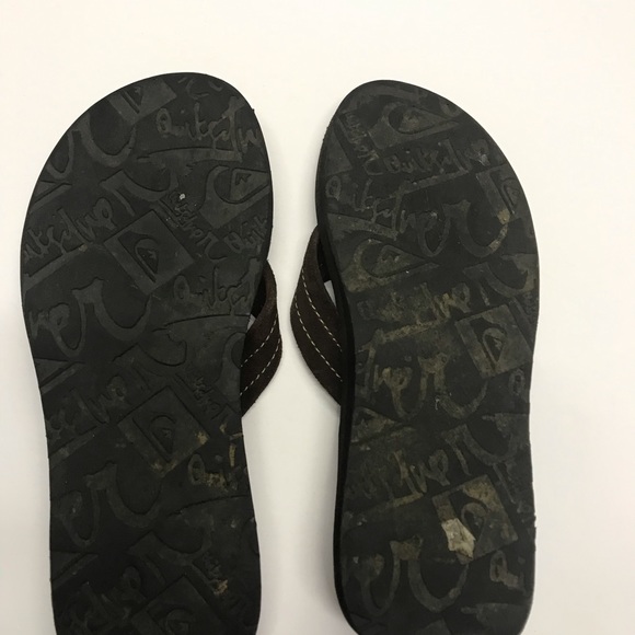Quicksilver brown suede flip flops - Picture 5 of 5